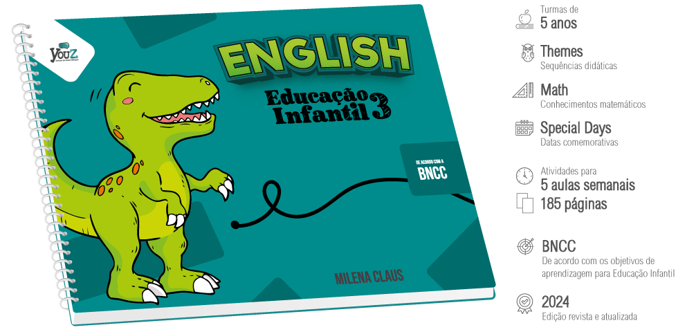 Livro para Educação Infantil Bilíngue 5 anos Inglês