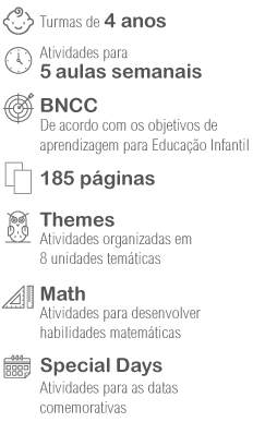 Livro de inglês para Educação Infantil