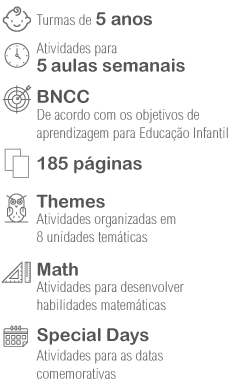 Livro de inglês para Educação Infantil