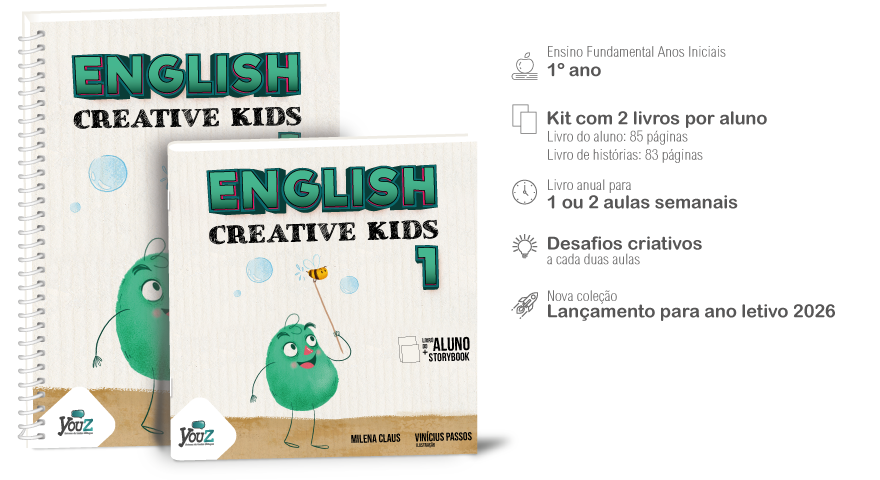 Livro English Creative Kids 1º ano Ensino Fundamental